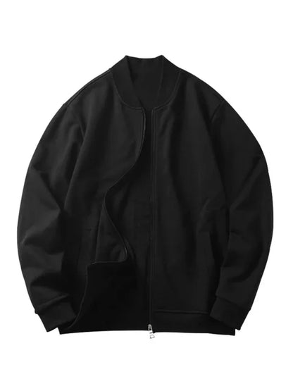 Men's new casual solid color baseball collar jacket suit - Shello's Creative Boutique