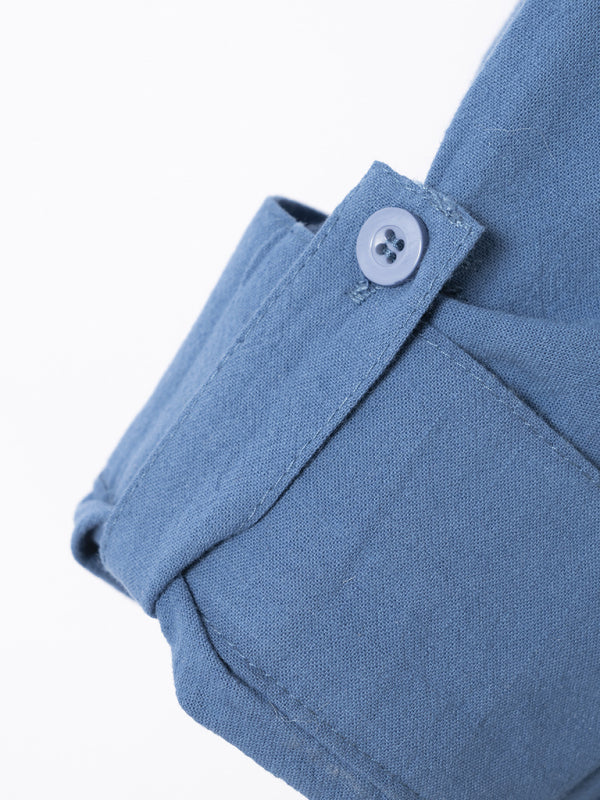 New Fashion Retro Stand Collar Slim Fit Casual Long Sleeve Shirt Shello Creative Boutique