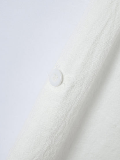 New Fashion Retro Stand Collar Slim Fit Casual Long Sleeve Shirt Shello Creative Boutique