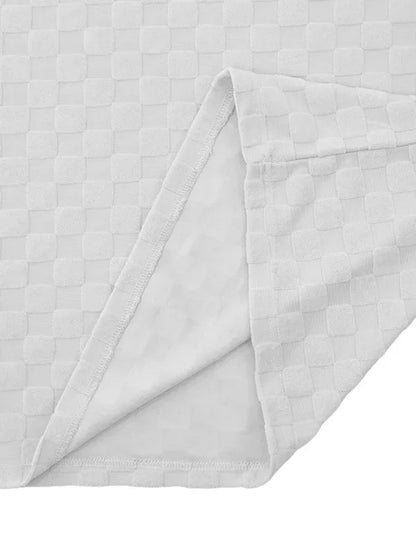 Men's Jacquard Checkerboard Sports and Leisure Two-Piece Suit – The Perfect Blend of Style - Shello's Creative Boutique