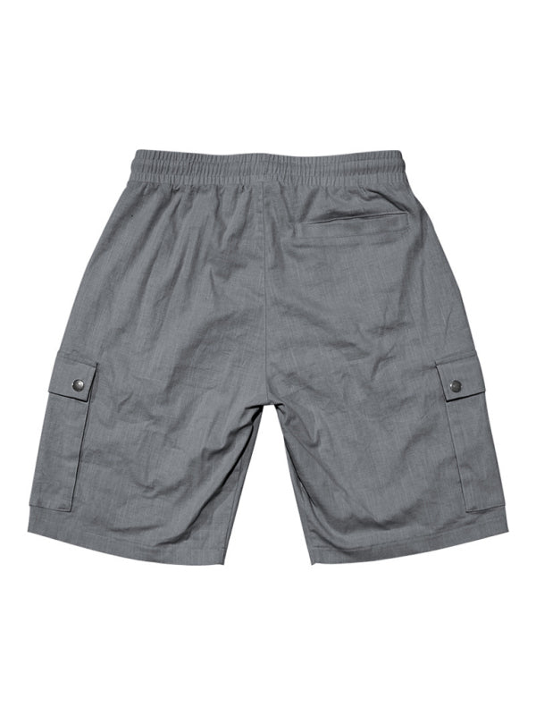 Casual Men's Slim Drawstring Shorts Thin Quarter Pants Cargo Shorts Shello's Creative Boutique