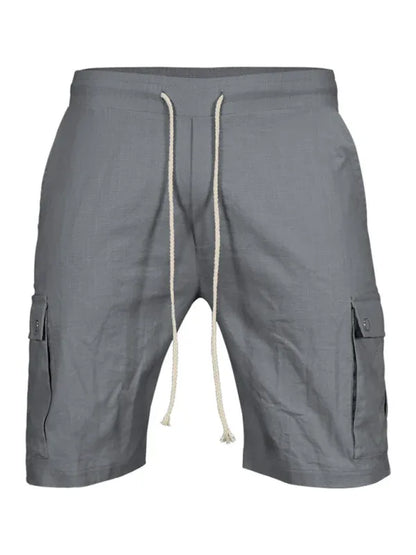 Casual Men's Slim Drawstring Cargo Shorts – Your Go-To for Spring and Summer Comfort! - Shello's Creative Boutique