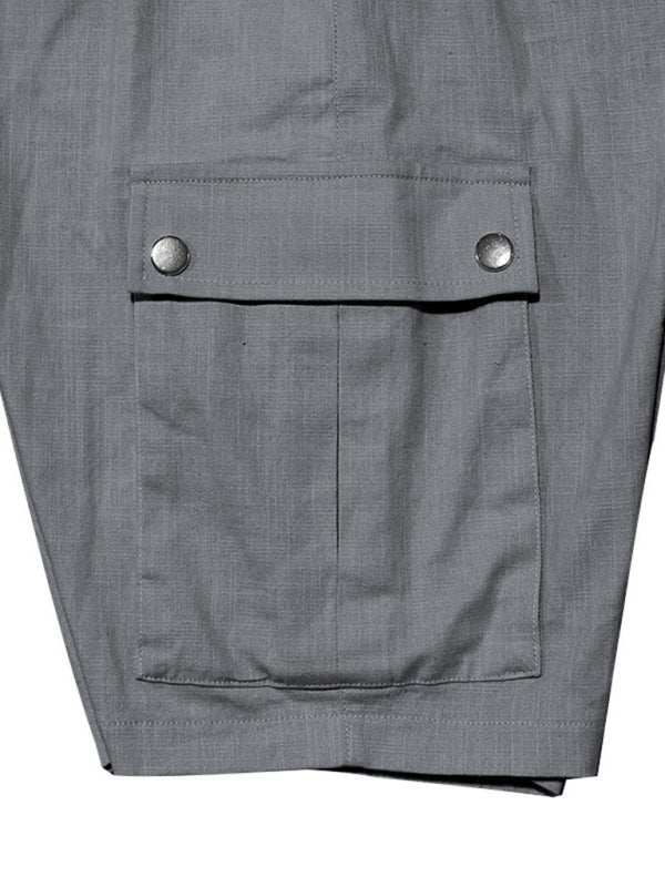 Casual Men's Slim Drawstring Shorts Thin Quarter Pants Cargo Shorts Shello's Creative Boutique