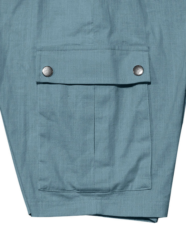 Casual Men's Slim Drawstring Shorts Thin Quarter Pants Cargo Shorts Shello's Creative Boutique