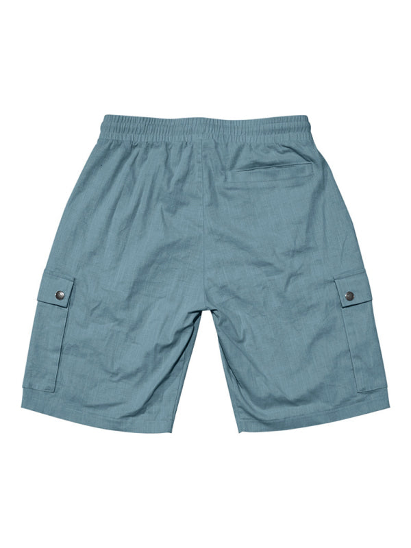 Casual Men's Slim Drawstring Shorts Thin Quarter Pants Cargo Shorts Shello's Creative Boutique