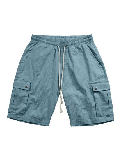 Casual Men's Slim Drawstring Cargo Shorts – Your Go-To for Spring and Summer Comfort! - Shello's Creative Boutique