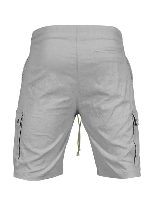 Casual Men's Slim Drawstring Shorts Thin Quarter Pants Cargo Shorts Shello's Creative Boutique