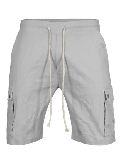 Casual Men's Slim Drawstring Cargo Shorts – Your Go-To for Spring and Summer Comfort! - Shello's Creative Boutique
