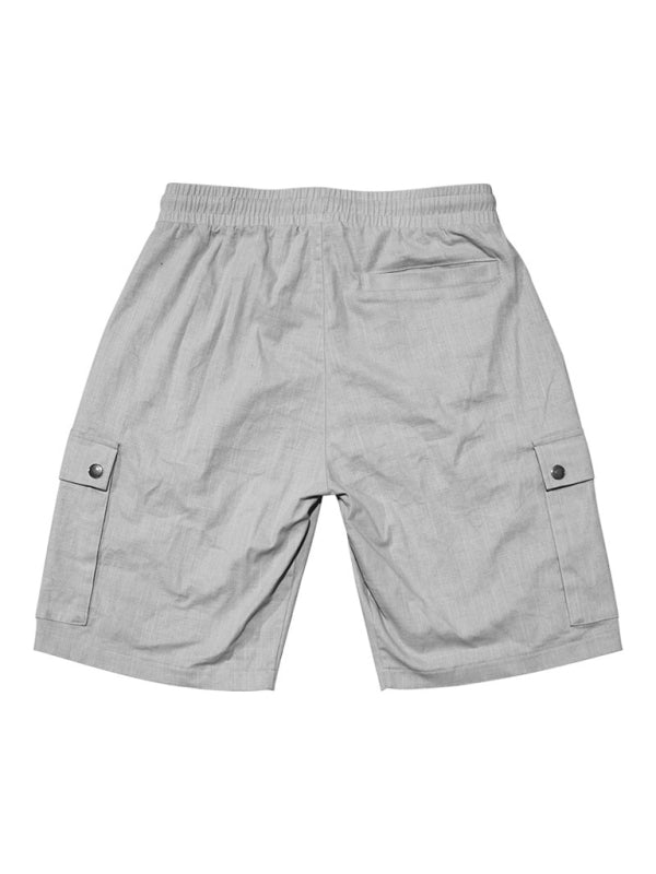 Casual Men's Slim Drawstring Shorts Thin Quarter Pants Cargo Shorts Shello's Creative Boutique