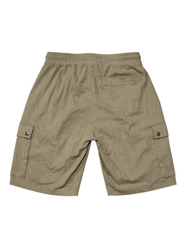 Casual Men's Slim Drawstring Shorts Thin Quarter Pants Cargo Shorts Shello's Creative Boutique