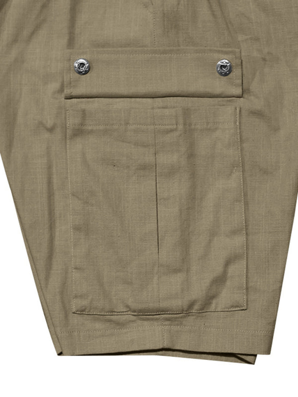 Casual Men's Slim Drawstring Shorts Thin Quarter Pants Cargo Shorts Shello's Creative Boutique
