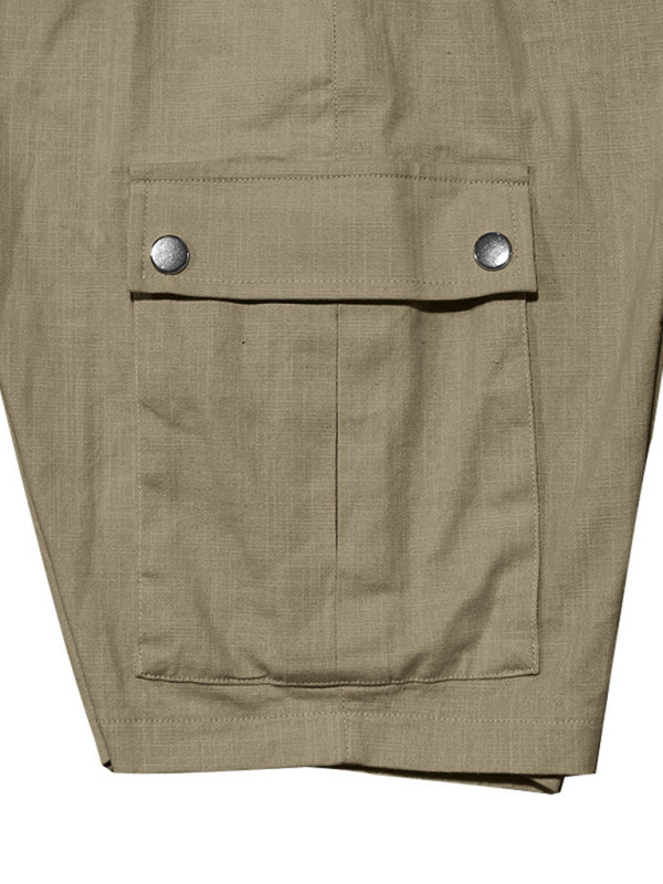 Casual Men's Slim Drawstring Shorts Thin Quarter Pants Cargo Shorts Shello's Creative Boutique