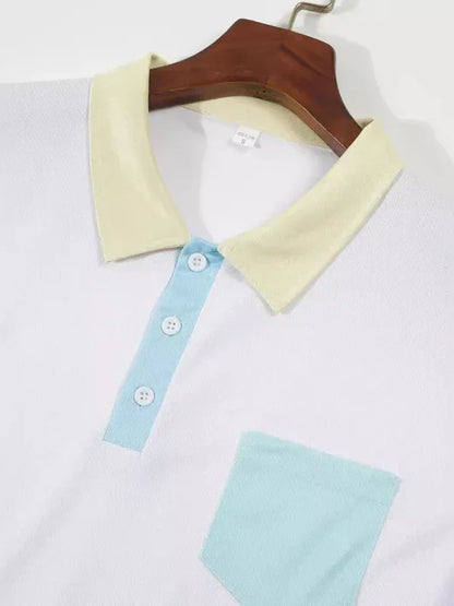 New Fashionable and Versatile Casual Lapel Polo Shirt – The Perfect Blend of Comfort and Sophistication! - Shello's Creative Boutique
