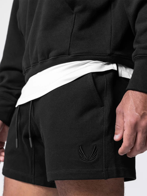 Men's sports and leisure retro loose training running embroidered versatile shorts Shello's Creative Boutique