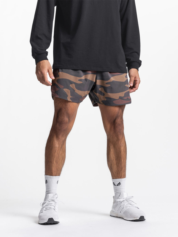 Men's fake two-piece trousers multi-pocket running training sports shorts Shello's Creative Boutique