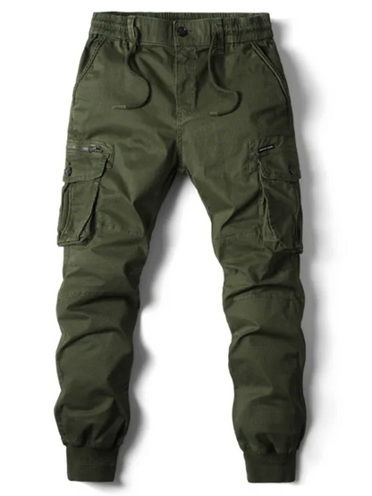 Men's casual solid color cargo pants - Shello's Creative Boutique