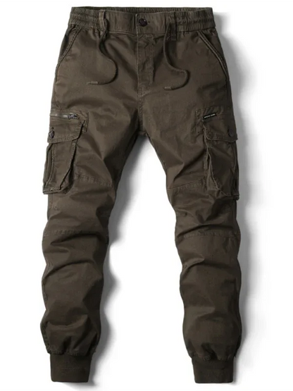 Men's casual solid color cargo pants - Shello's Creative Boutique