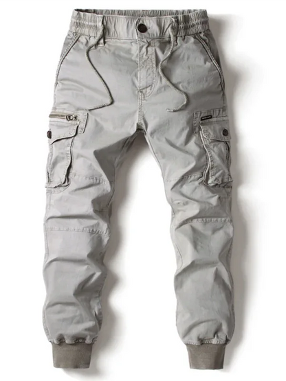Men's casual solid color cargo pants - Shello's Creative Boutique