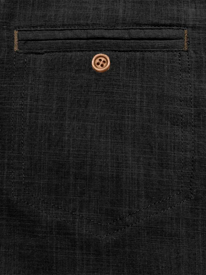 Men's casual solid color lapel short-sleeved tops - Shello's Creative Boutique