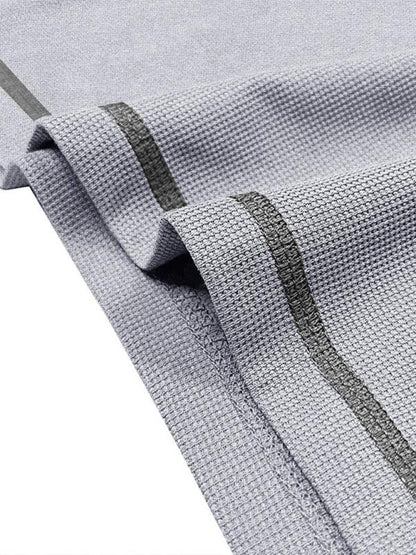 Men's American Vintage Henley Collar Short Sleeve T-Shirt – Classic Style Meets Everyday Comfort! - Shello's Creative Boutique