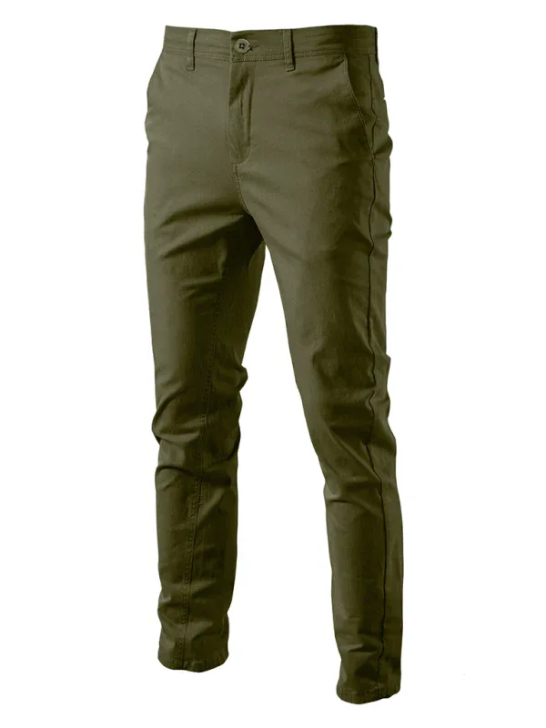 Men's Casual Solid Color Pants for Everyday Style - Shello's Creative Boutique