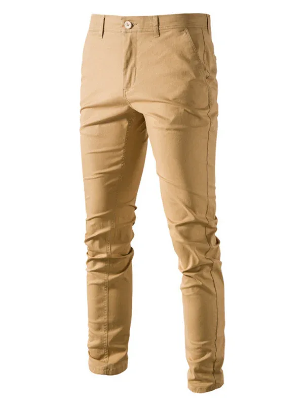 Men's Casual Solid Color Pants for Everyday Style - Shello's Creative Boutique