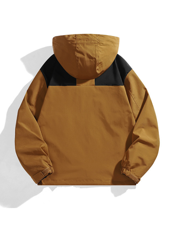 Unisex Couple Jacket with Removable Hood Waterproof Windproof Jacket Shello's Creative Boutique