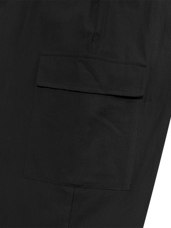 Casual cuffs, multi-pocket drawstrings, solid color, loose large size drawstring trousers Shello's Creative Boutique