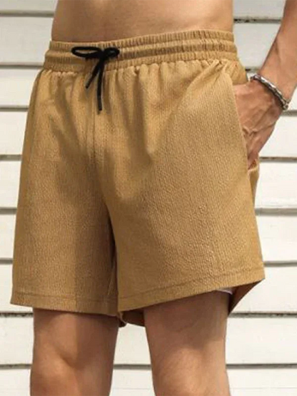 Men's Casual Sports Quick-Dry Double-Layer Woven Shorts - Shello's Creative Boutique
