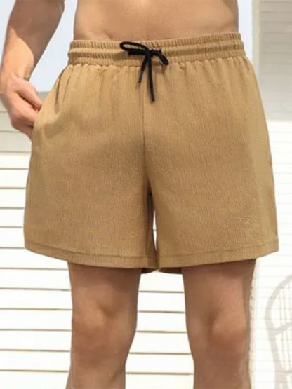 Men's Casual Sports Quick-Dry Double-Layer Woven Shorts - Shello's Creative Boutique