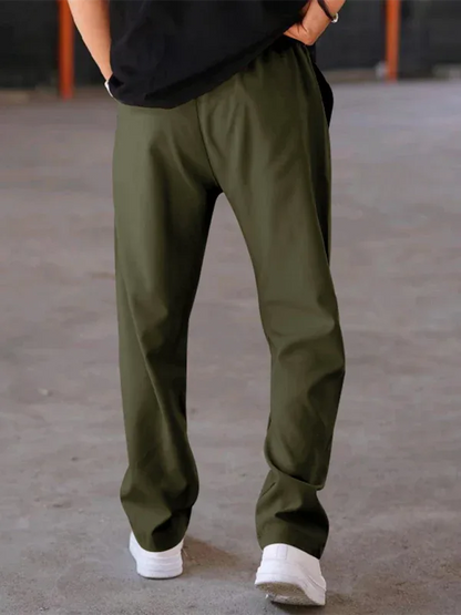 Men's loose straight sports casual trousers - Shello's Creative Boutique