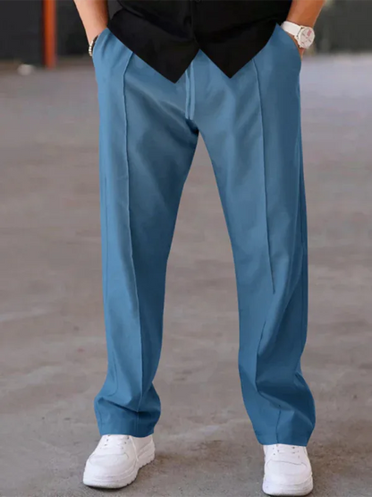 Men's loose straight sports casual trousers - Shello's Creative Boutique
