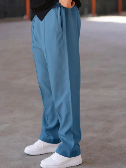 Men's loose straight sports casual trousers - Shello's Creative Boutique