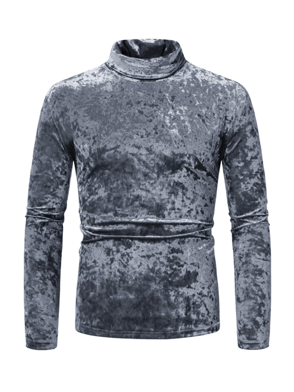 New long-sleeved solid color T-shirt high neck suede bottoming shirt Shello Creative Boutique