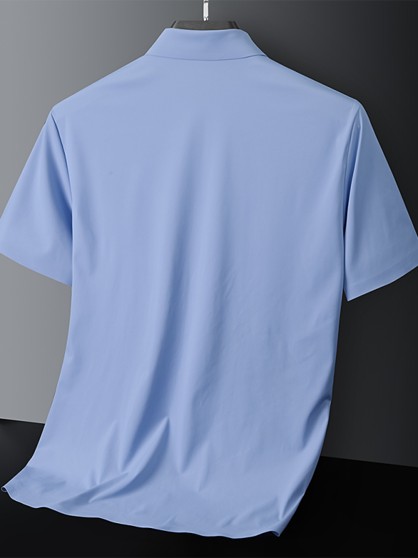 Men's light ice silk high elastic short sleeve shirt Shello's Creative Boutique