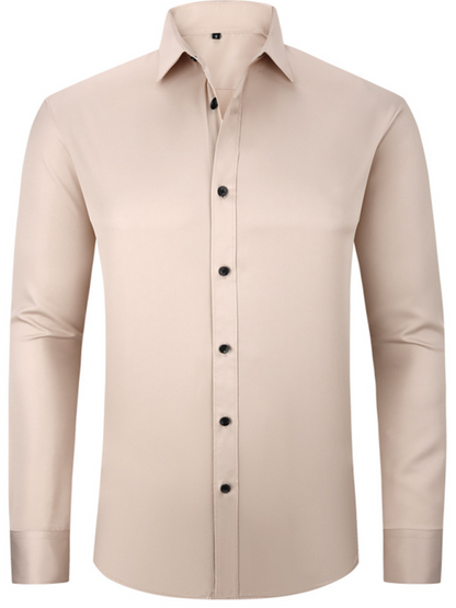 Men's non-iron wrinkle-resistant long-sleeve shirt Shello Creative Boutique