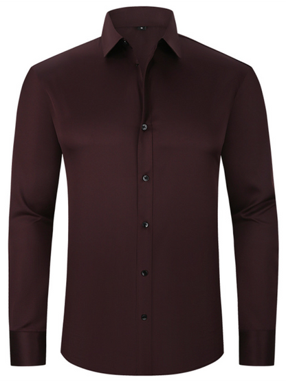Men's non-iron wrinkle-resistant long-sleeve shirt Shello Creative Boutique