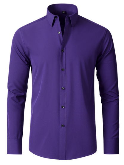 Men's non-iron wrinkle-resistant long-sleeve shirt Shello Creative Boutique