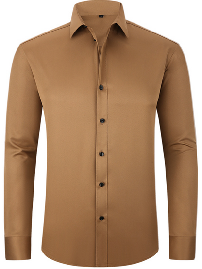Men's non-iron wrinkle-resistant long-sleeve shirt Shello Creative Boutique