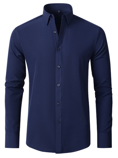 Men's non-iron wrinkle-resistant long-sleeve shirt Shello Creative Boutique