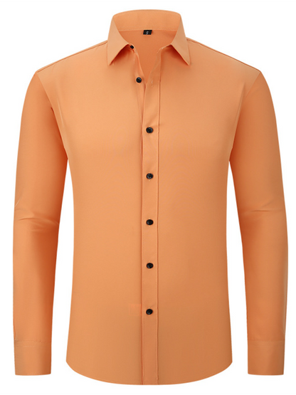 Men's non-iron wrinkle-resistant long-sleeve shirt Shello Creative Boutique