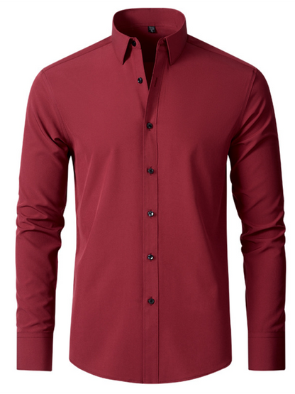 Men's non-iron wrinkle-resistant long-sleeve shirt Shello Creative Boutique