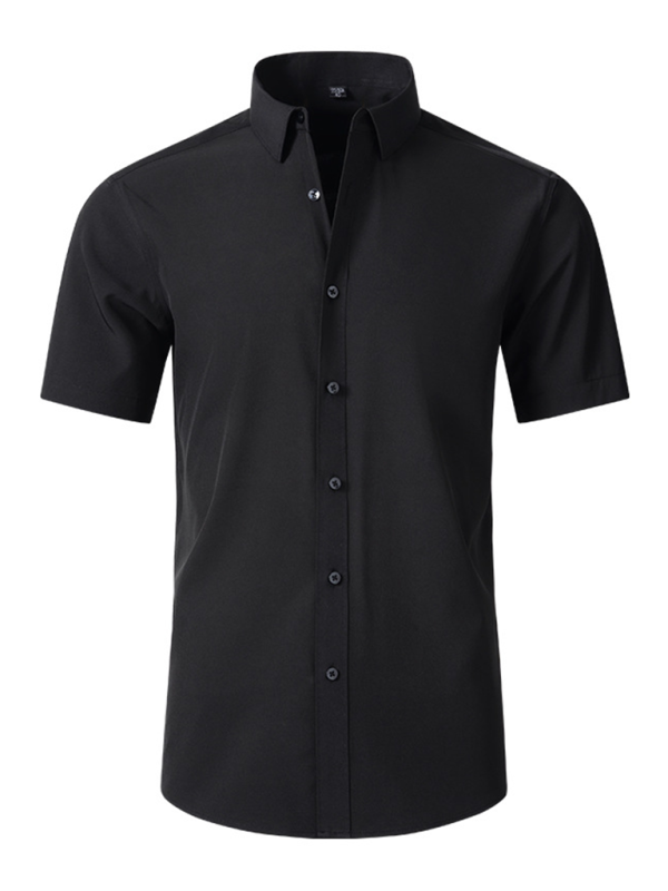 Men's non-iron wrinkle-resistant short-sleeved shirt Shello Creative Boutique