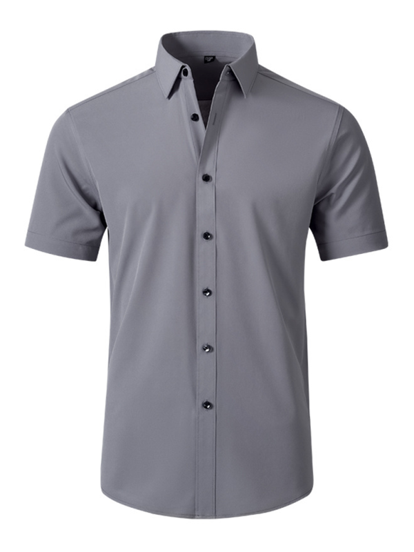 Men's non-iron wrinkle-resistant short-sleeved shirt Shello Creative Boutique