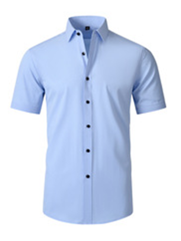Men's non-iron wrinkle-resistant short-sleeved shirt Shello Creative Boutique