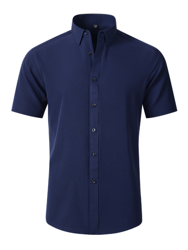 Men's non-iron wrinkle-resistant short-sleeved shirt Shello Creative Boutique
