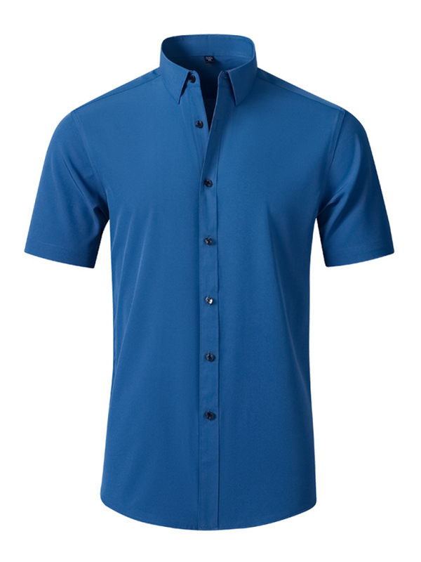 Men's non-iron wrinkle-resistant short-sleeved shirt Shello Creative Boutique