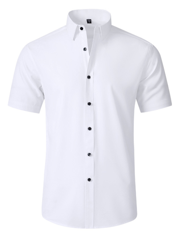 Men's non-iron wrinkle-resistant short-sleeved shirt Shello Creative Boutique