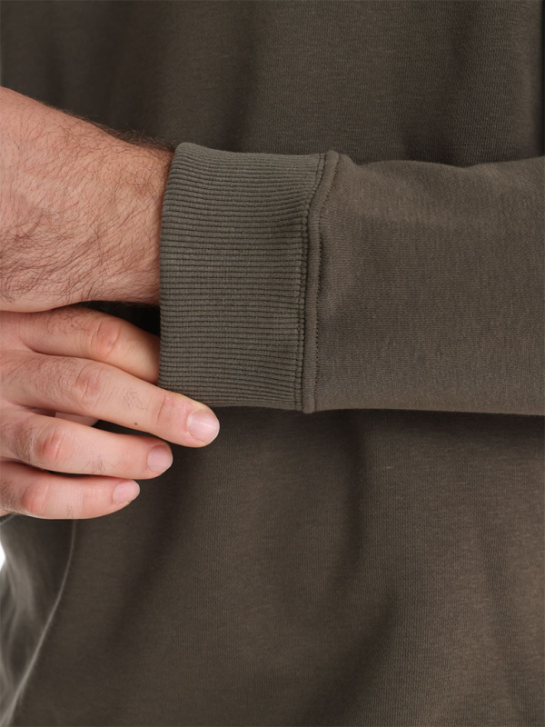 Men's Loose Solid Colour Round Neck Casual Long Sleeve Sweatshirt