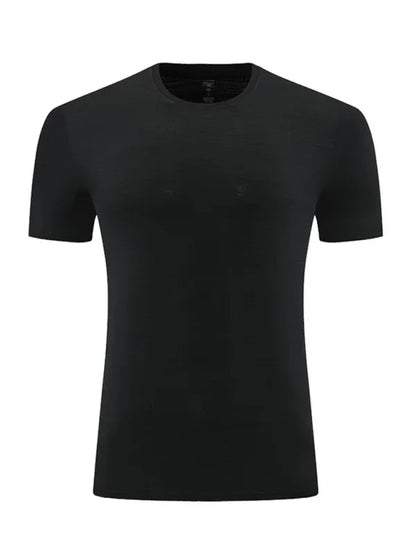 Men's Quick Dry Sports T-Shirt - Ice Silk Round Neck Short Sleeve - Shello's Creative Boutique